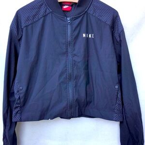 women's Nike cropped bomber jacket